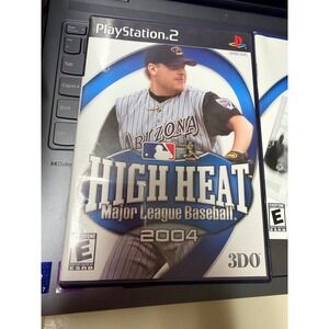 High Heat Major League Baseball 2004 Sony PlayStation‎ 2 PS2 CIB 3DO MLB
